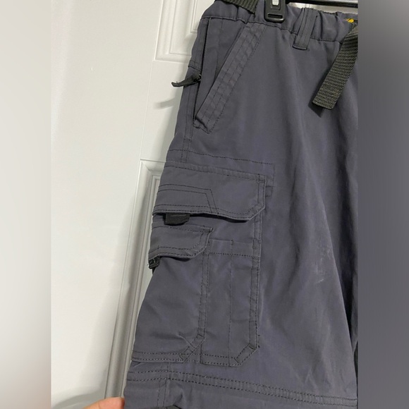 P2- BC CLOTHING CO. 2-Tone Navy Convertible Cargo Pants - Picture 3 of 9